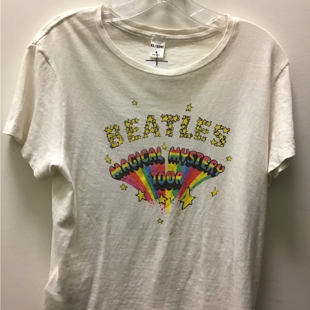 New with tag Re/Done Beatles T Shirt Medium